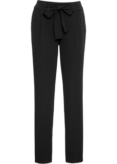 Брюки с текстильным ремнем Bonprix