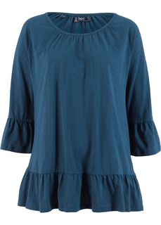 Футболка с воланами, рукав 3/4 Bonprix