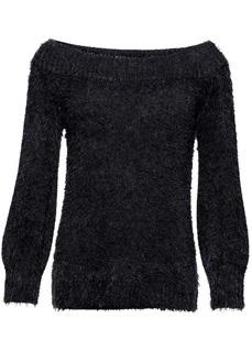 Пуловер с широким вырезом Bonprix