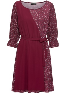 Платье с текстильным поясом Bonprix