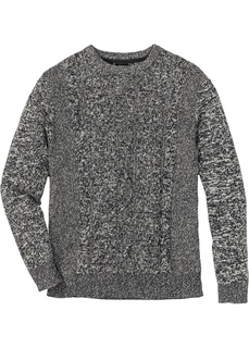 Пуловер с узором косичкой Regular Fit Bonprix