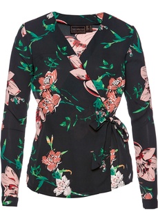 Блузка с эффектом запаха Bonprix