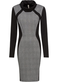 Платье с воротником-стойкой Bonprix