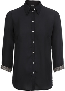 Блузка с блестящими манжетами Bonprix