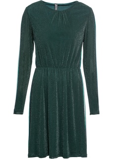 Платье блестящее с полосками Bonprix