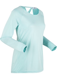 Футболка с длинным рукавом и вырезом в области спинки Bonprix