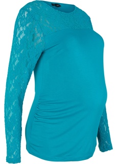 Футболка с кружевными рукавами для беременных Bonprix