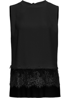 Блузка с кружевной отделкой Bonprix