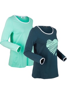 Футболка с длинным рукавом (2 шт.) Bonprix