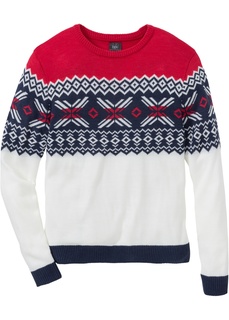 Пуловер с норвежским узором Regular Fit Bonprix
