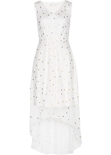 Платье в сеточку с принтом Bonprix