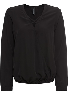 Блузка с эффектом запаха Bonprix