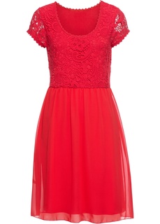 Платье с кружевной отделкой Bonprix