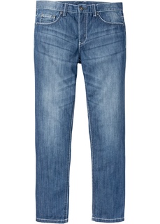 Джинсы с контрастными швами Slim Fit Straight Bonprix