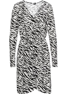 Платье из трикотажа с зебровым принтом Bonprix
