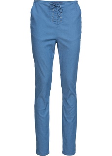 Брюки стрейчевые на шнуровке Bonprix