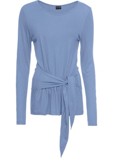 Футболка с текстильным поясом Bonprix