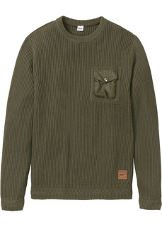 Пуловер Slim Fit из переработанного хлопка Bonprix