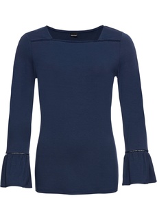 Футболка с кружевной отделкой Bonprix