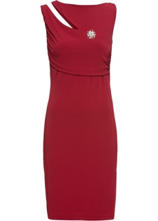 Платье с брошью Bonprix