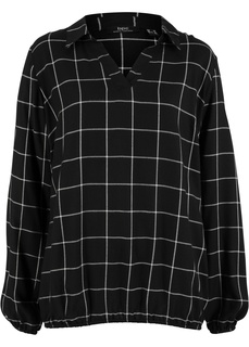 Блузка свободного покроя, дизайн в клетку Bonprix