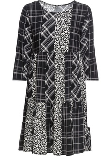Платье в горошек и клетку Bonprix