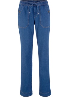 Джинсы WIDE FIT без застежки Bonprix