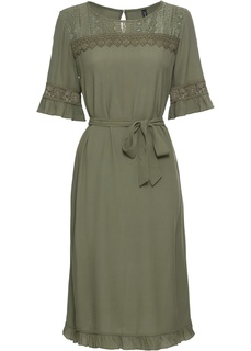 Платье с кружевной отделкой Bonprix