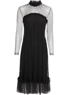 Платье с кружевом и аппликациями Bonprix