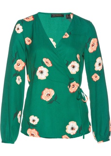 Блузка с эффектом запаха Bonprix