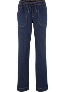 Джинсы WIDE FIT без застежки Bonprix