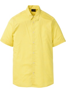 Рубашка с принтом в горошек и коротким рукавом Bonprix