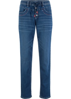 Брюки из трикотажа под деним Bonprix