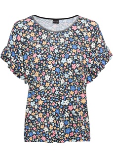 Футболка в цветочек Bonprix
