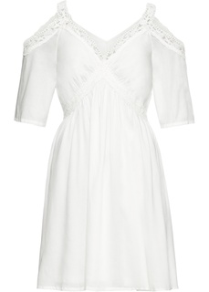 Платье с вырезами и кружевом Bonprix