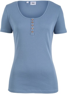 Футболка на пуговицах Bonprix