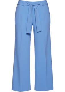 Брюки-кюлоты с текстильным поясом Bonprix