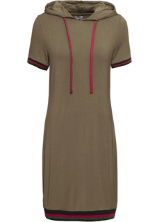 Платье с капюшоном, трикотаж Bonprix