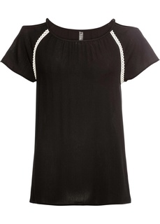 Блузка с вырезами и жатым эффектом Bonprix