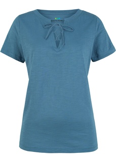 Футболка на шнуровке, органический хлопок Bonprix