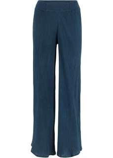 Брюки свободного кроя из креповой ткани Bonprix