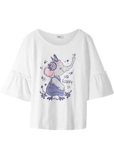 Футболка с рукавами-воланами Bonprix