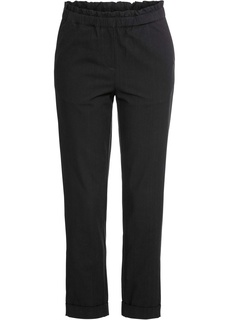 Брюки с эластичным поясом изо льна Bonprix