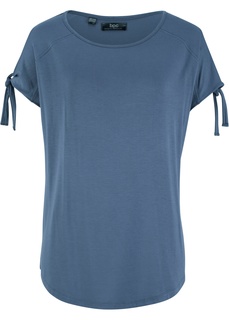 Футболка с прорезями на рукавах Bonprix