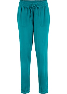 Брюки из легкого трикотажа в стиле деним Bonprix