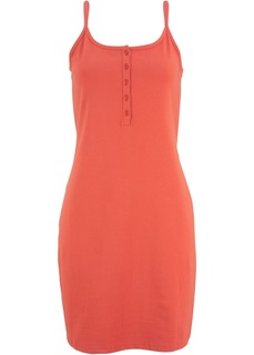 Платье на линии пуговиц, трикотаж Bonprix