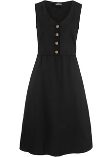 Платье из льна, на линии пуговиц Bonprix