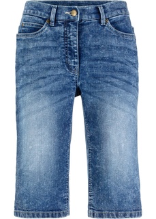 Шорты стрейч из джинсовой ткани в поношенном стиле Bonprix