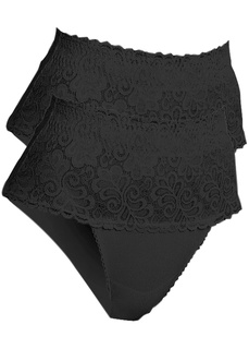 Моделирующие фигуру трусики-слипы на кружевном поясе (2 шт.) Bonprix