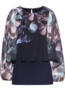 Футболка с шифоном Bonprix